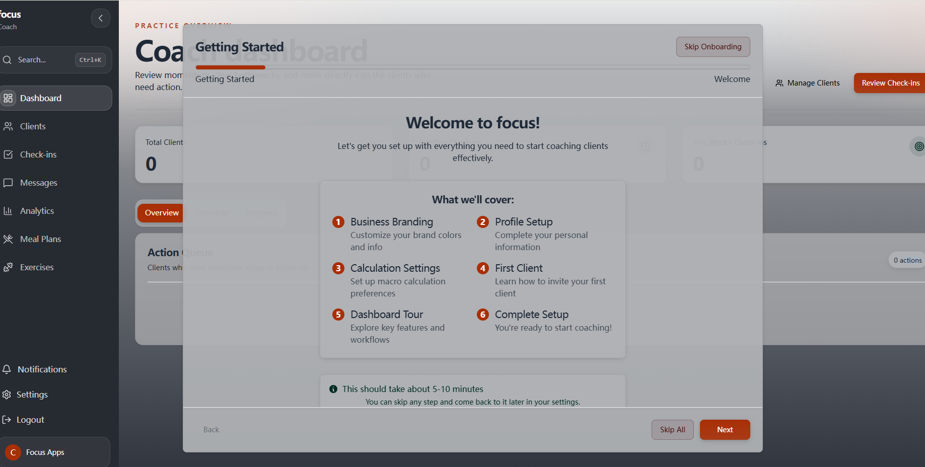 CoachingPortal Setup