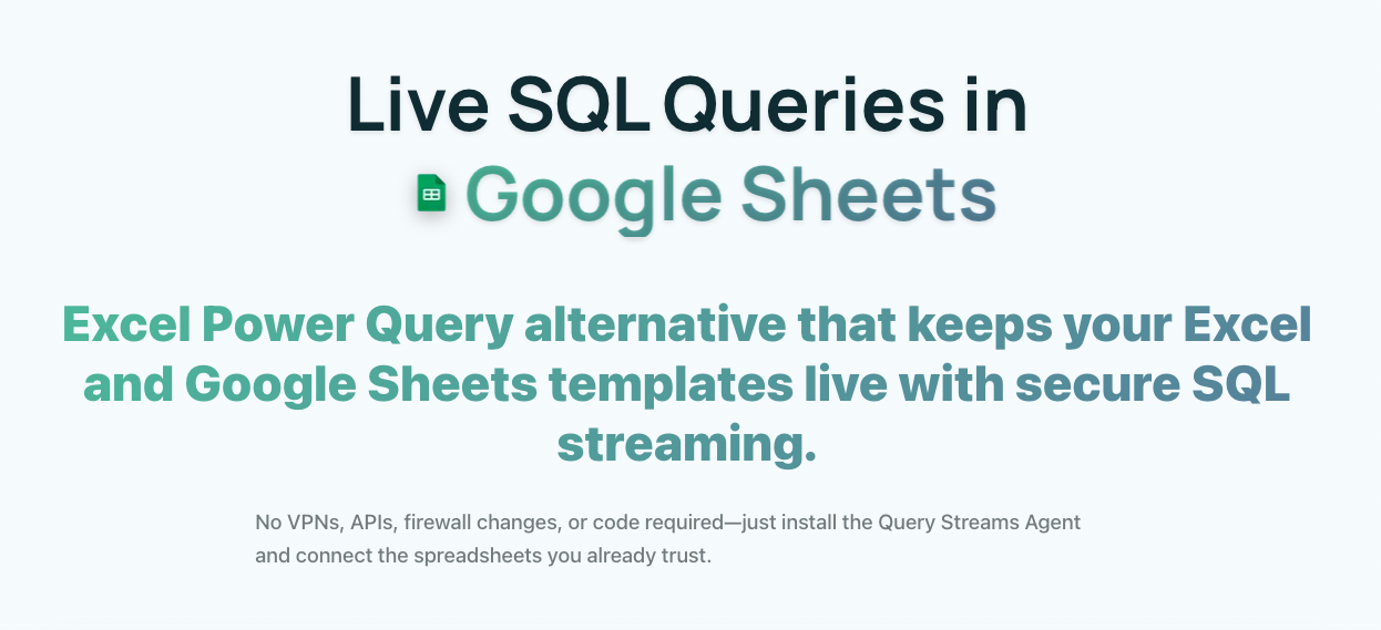 Query Streams Review